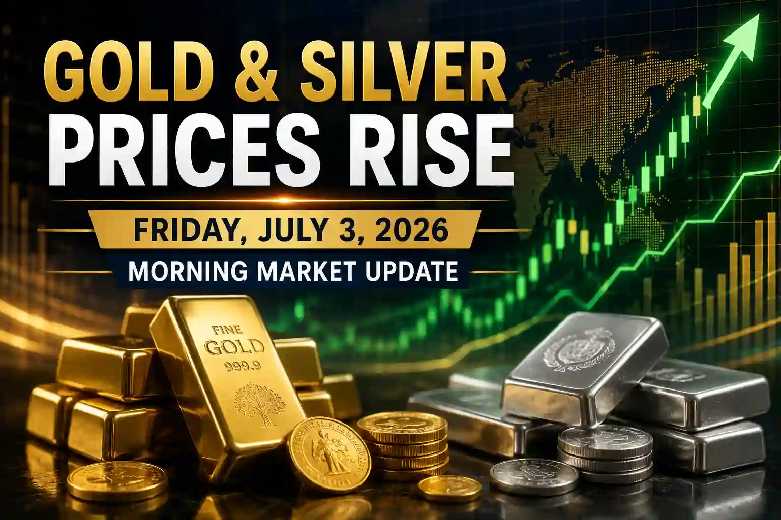 Gold & Silver Prices Rise Today – Morning Market Update | July 3, 2026
