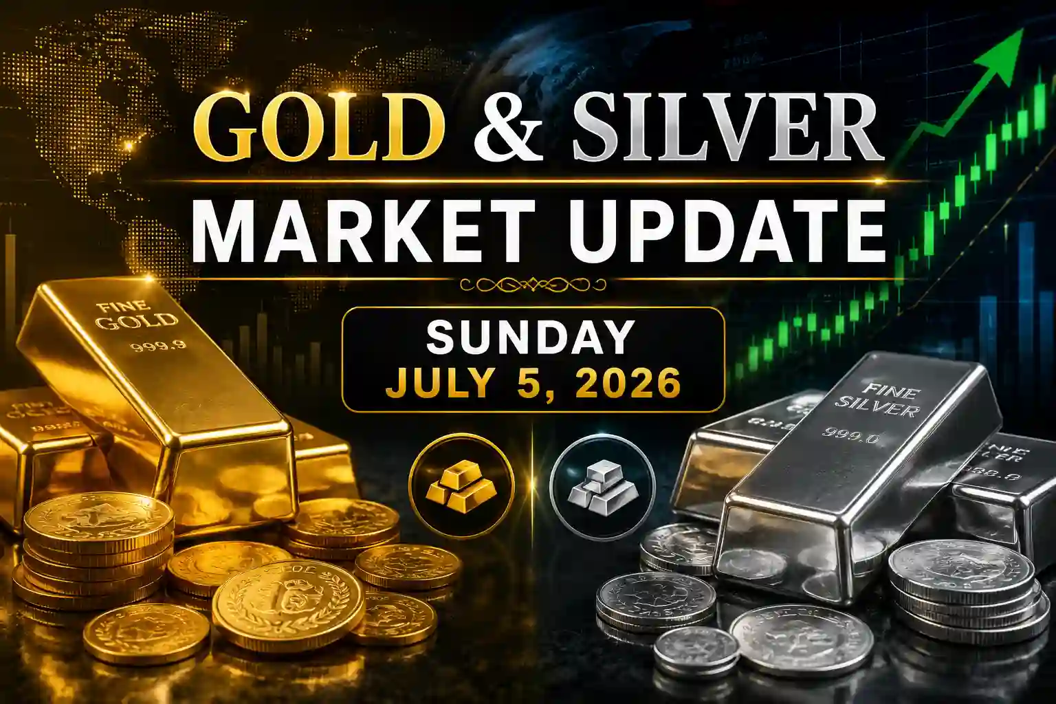 Gold & Silver Market Closed Today Sunday, July 5, 2026