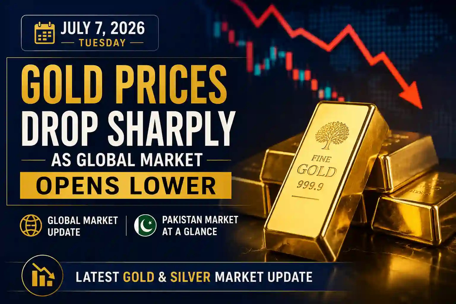 Gold Prices Today: Global Market Opens Lower – Tuesday, July 7, 2026