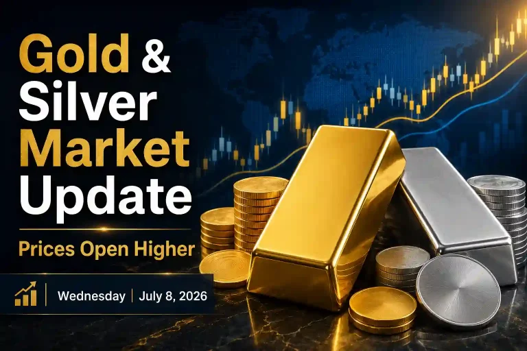 Gold Prices Rise as Silver Also Gains in Early Trade – July 8, 2026 Market Update