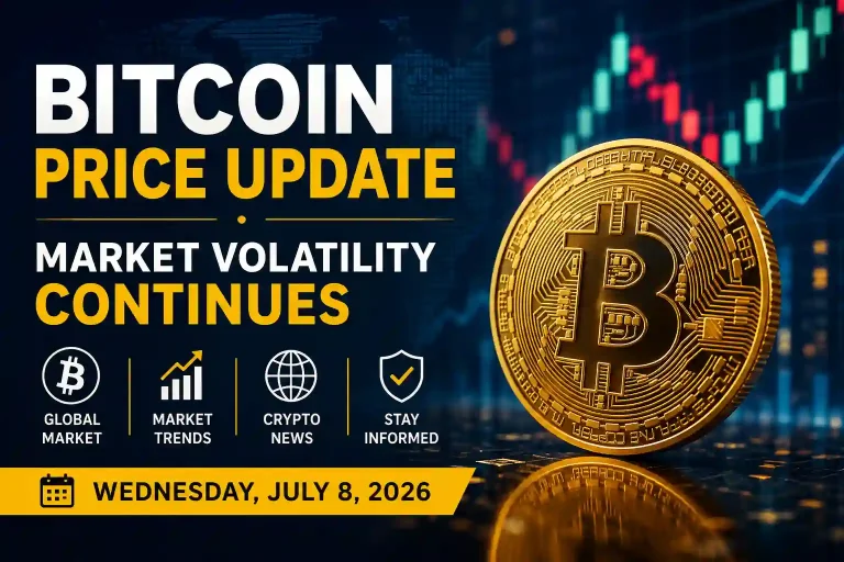 Bitcoin Price Today: Market Ends Lower After a Volatile Trading Session – July 8, 2026