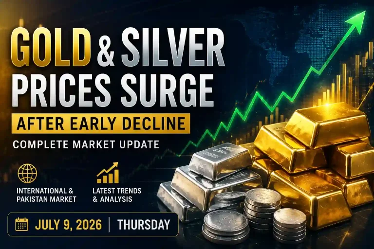 Gold and Silver Prices Surge After Early Decline – Full Market Update for July 9, 2026