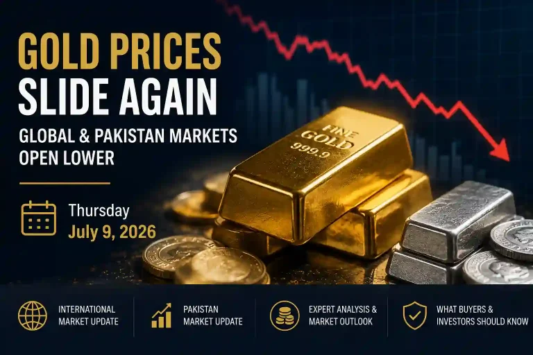Gold Prices Slide Again as Global Market Opens Lower – July 9, 2026