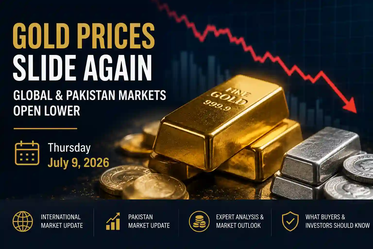 Gold Prices Slide Again as Global Market Opens Lower – July 9, 2026